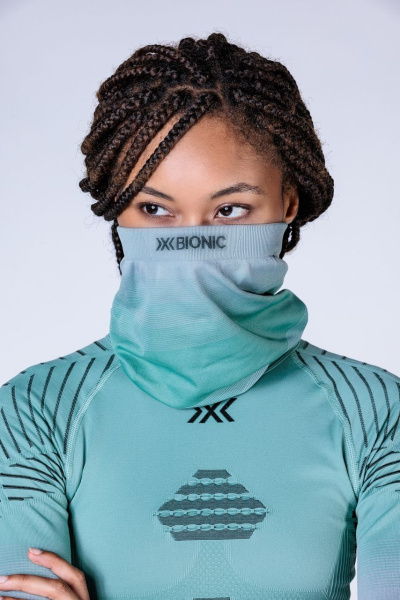 Шарф X-Bionic Invent Graphics Neckwarmer (; S/M(1); E411 Sage_Green/Light_Grey/Optical_White)